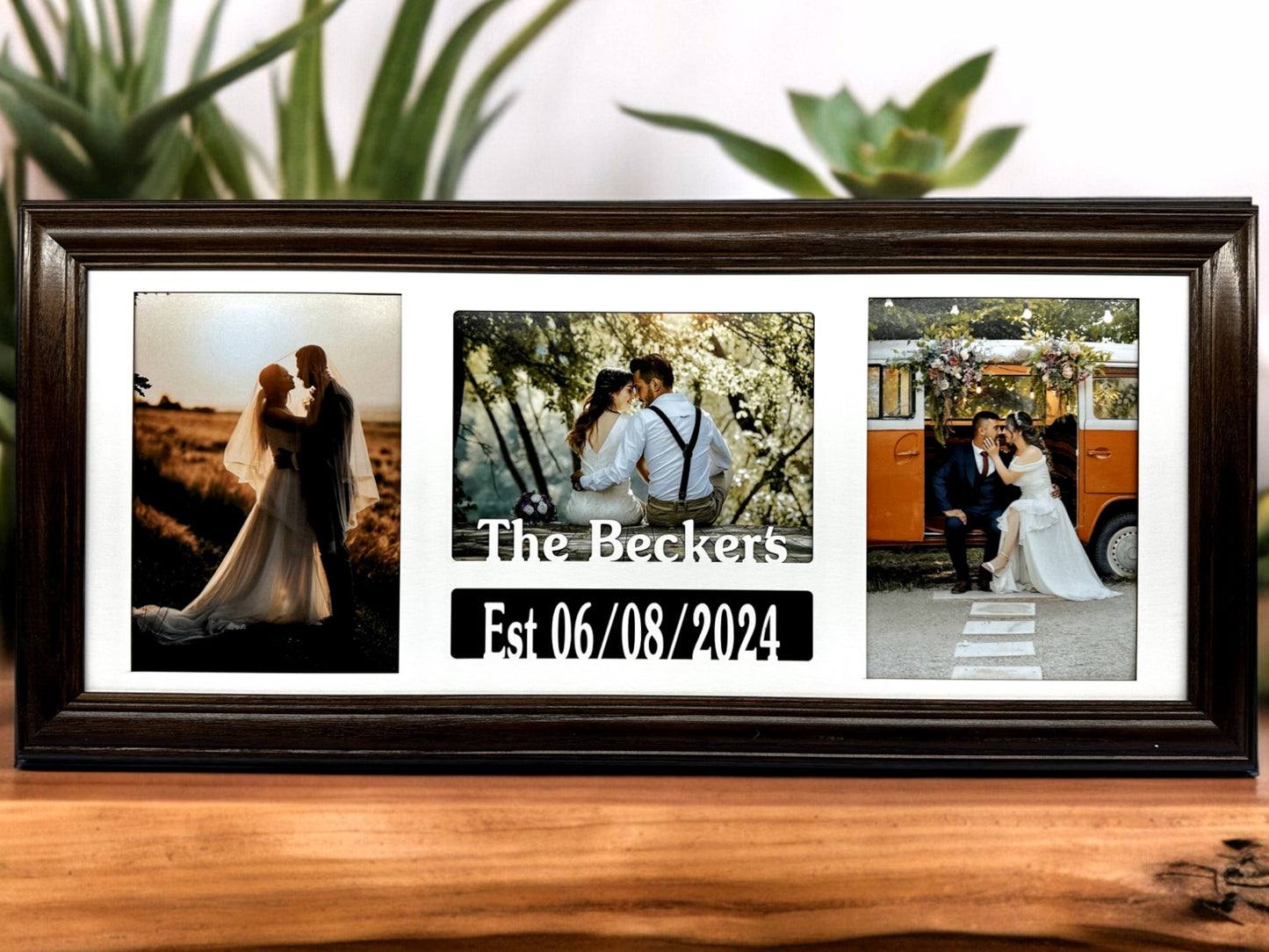 Personalized Wedding Frame | Couples Last Name & Wed Date