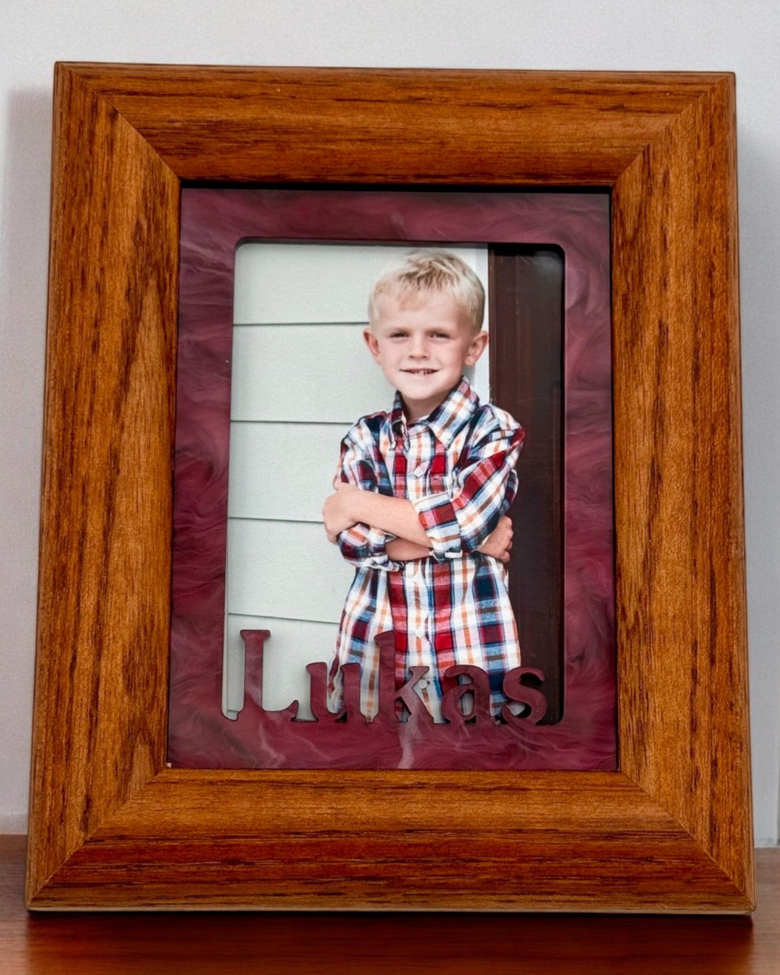 Personalized Acrylic Picture Frames | Wallet Size Photo Display