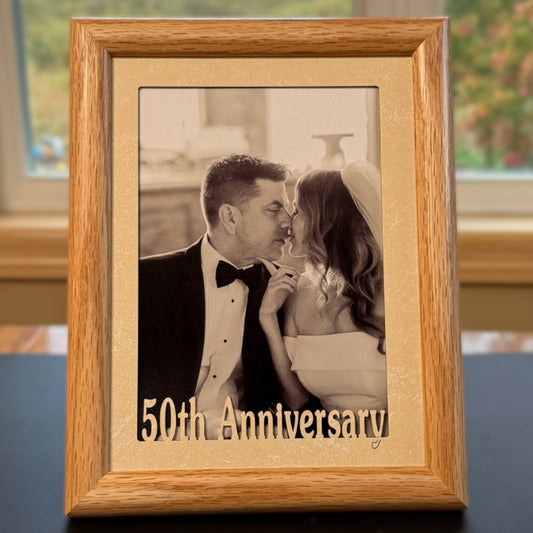 Anniversary Picture Frame | Personalized Milestone Gift for Couples