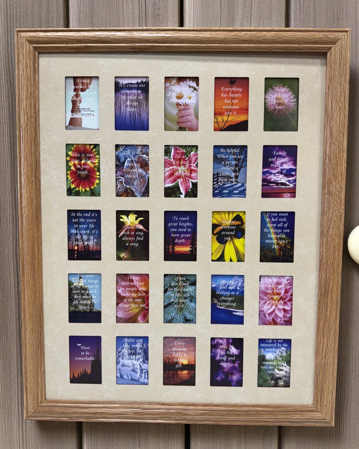 Collage Picture Frame | 25 Wallet Photo Display 16×20 Wall Frame