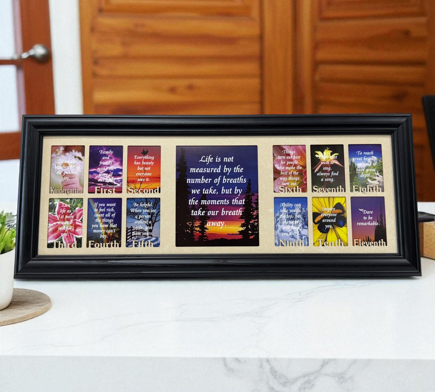 School Years Picture Frame | Kindergarten to Senior (Letters)