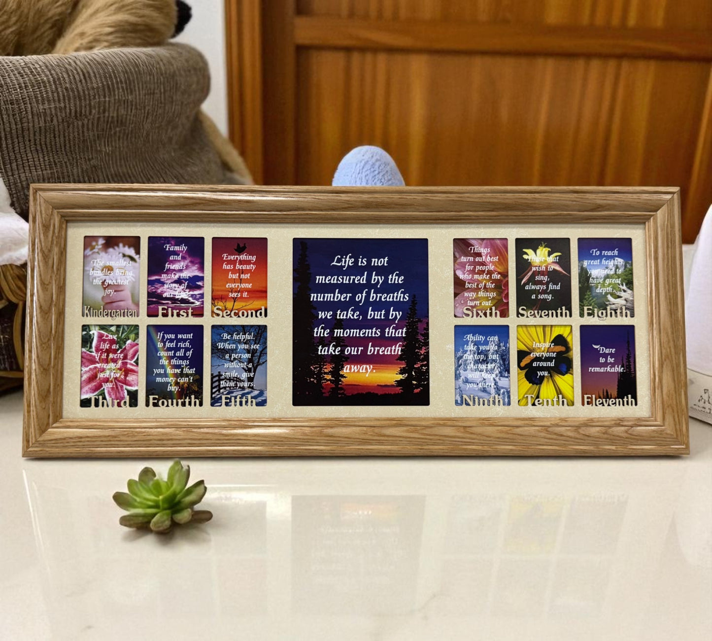 School Years Picture Frame | Kindergarten to Senior (Letters)