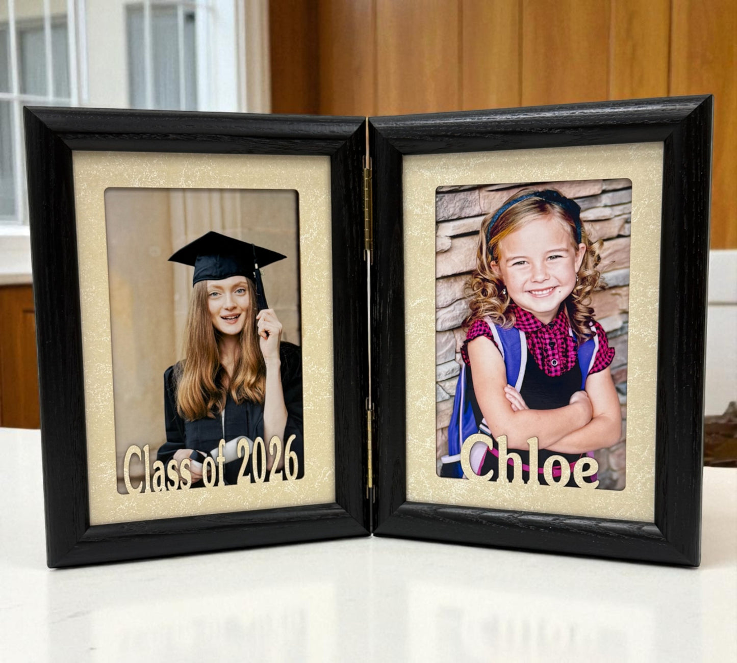 Class of 2026 Picture Frame | Graduation | Hinged with Name