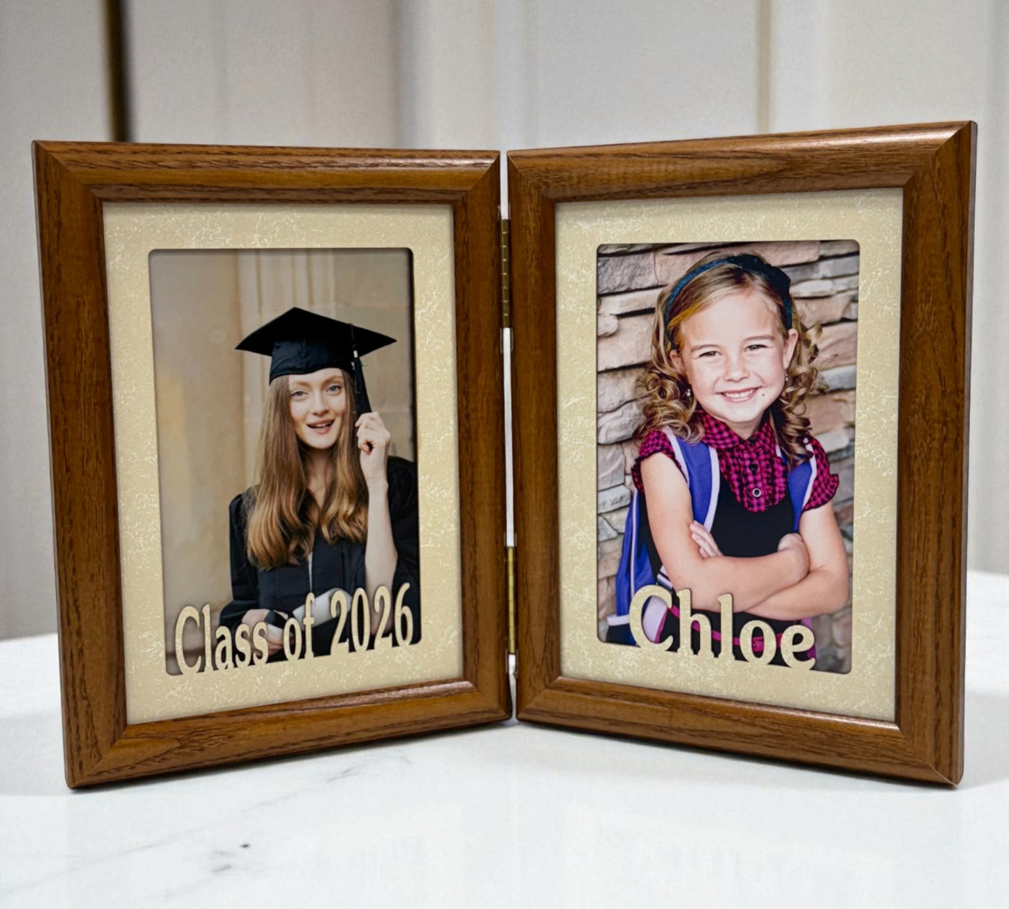 Class of 2026 Picture Frame | Graduation | Hinged with Name