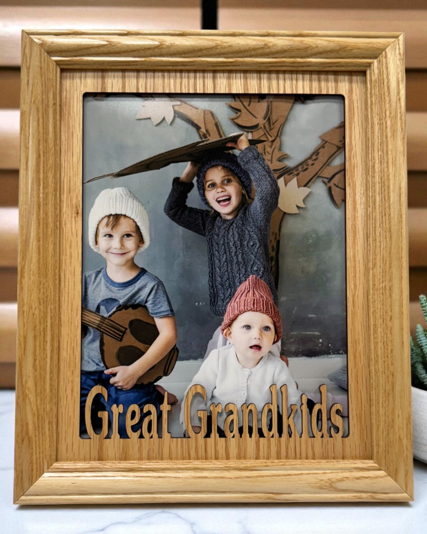 Grandkids Picture Frame | Family Photo Gift for Grandparents