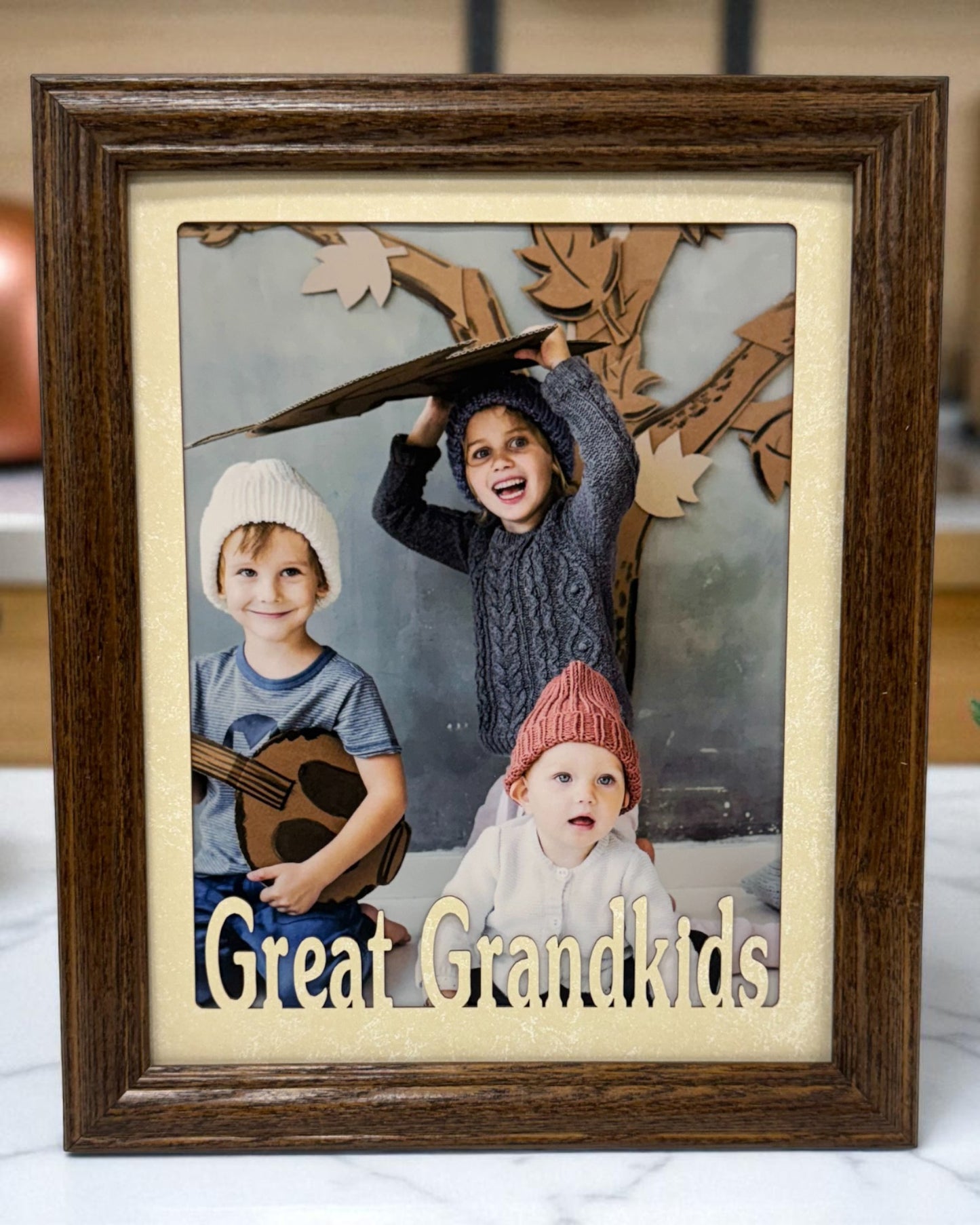 Grandkids Picture Frame | Family Photo Gift for Grandparents