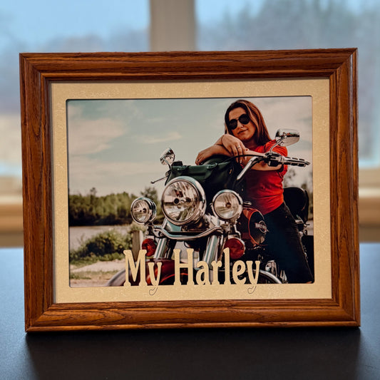 Harley Picture Frame | Harley Davidson Gifts | 5×7 or 8×10 Photo