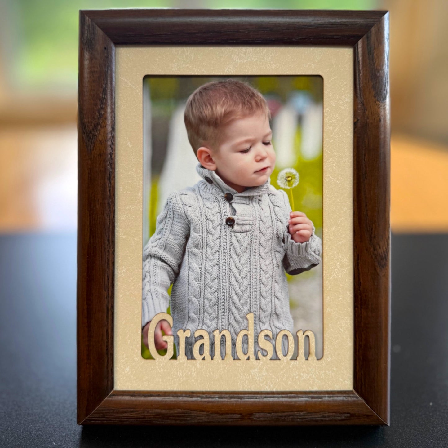 Grandson Picture Frame | Custom Photo Gift of Grandson