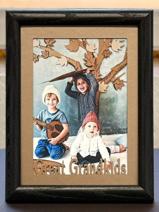 Grandkids Picture Frame | Family Photo Gift for Grandparents