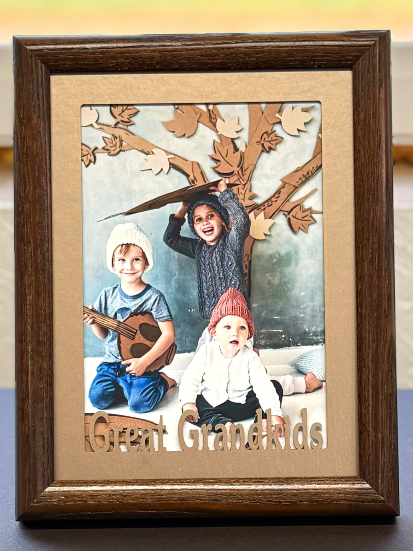 Grandkids Picture Frame | Family Photo Gift for Grandparents