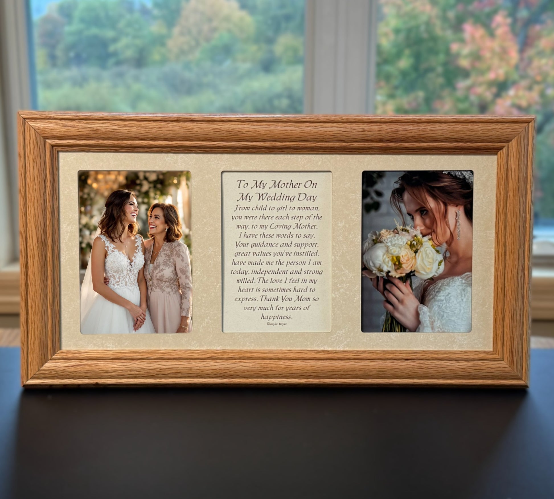 Parent Wedding Frame | To My Mother On My Wedding Day Poetry Gift