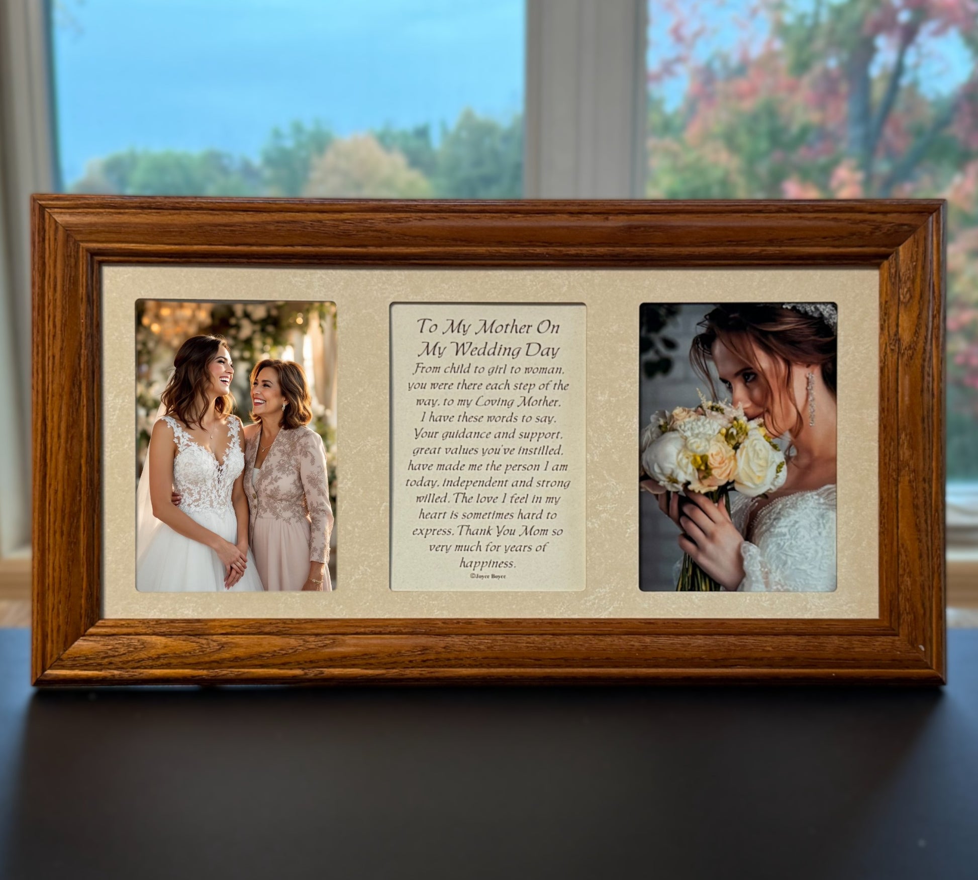 Parent Wedding Frame | To My Mother On My Wedding Day Poetry Gift