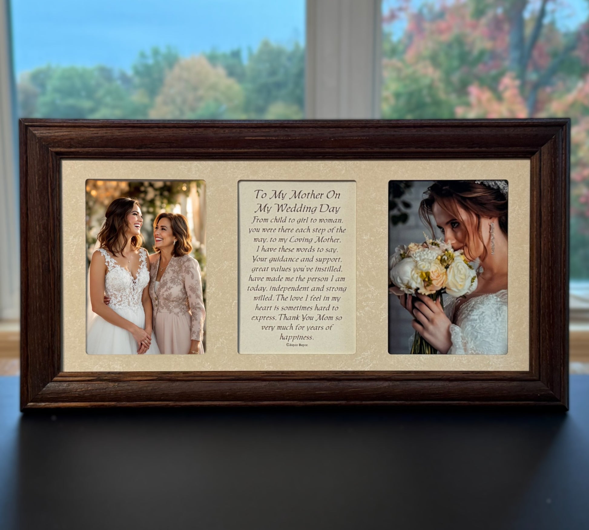 Parent Wedding Frame | To My Mother On My Wedding Day Poetry Gift