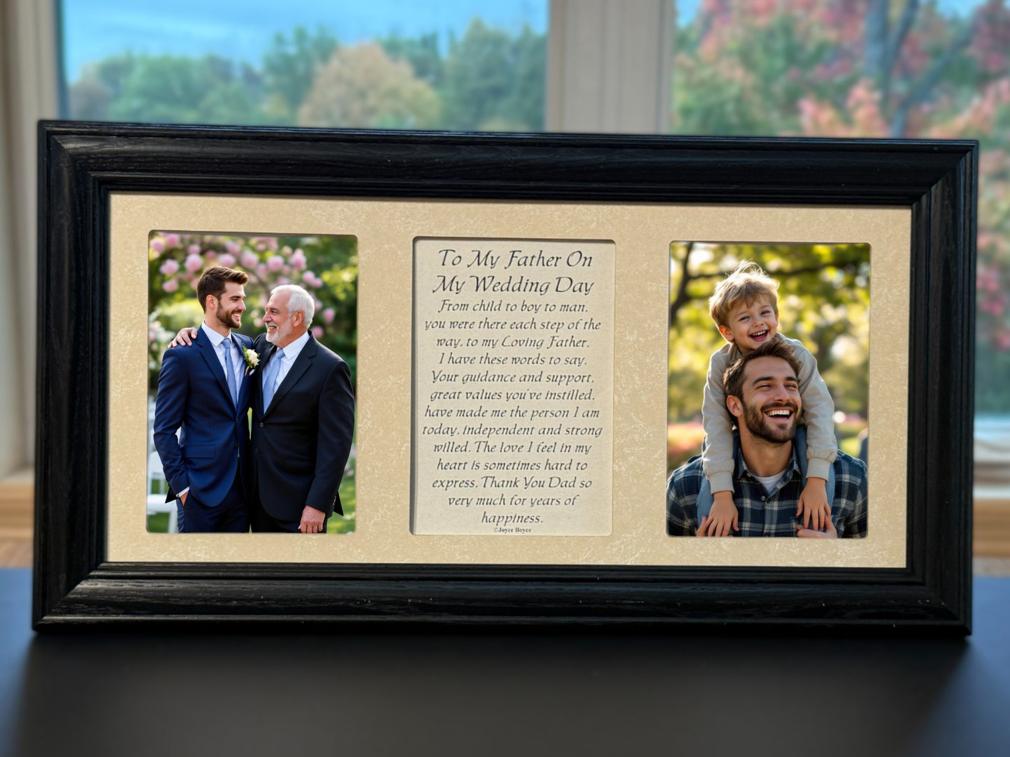 Father of the Groom Photo Frame Poem | To My Father On My Wedding Day