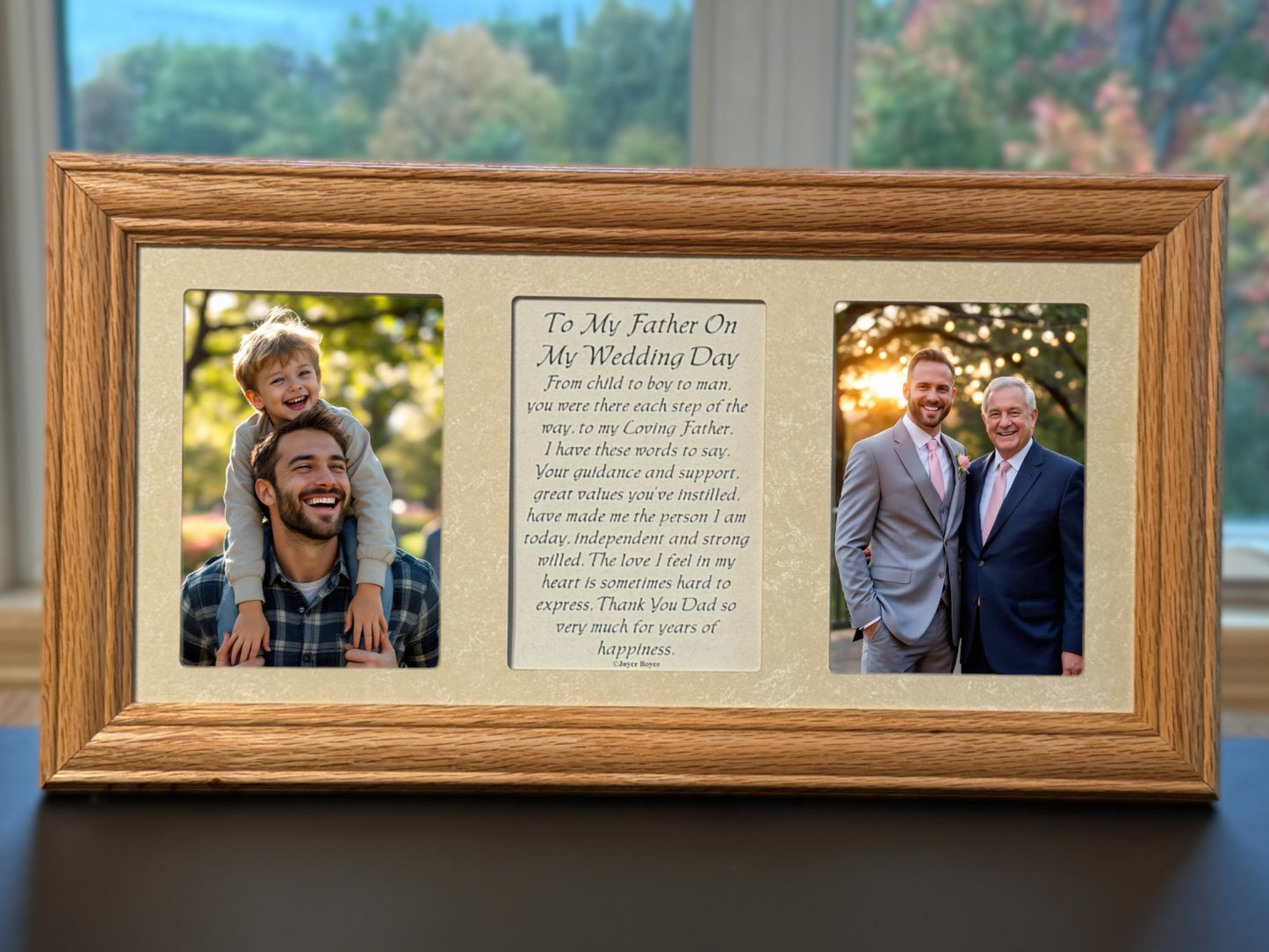 Father of the Groom Photo Frame Poem | To My Father On My Wedding Day