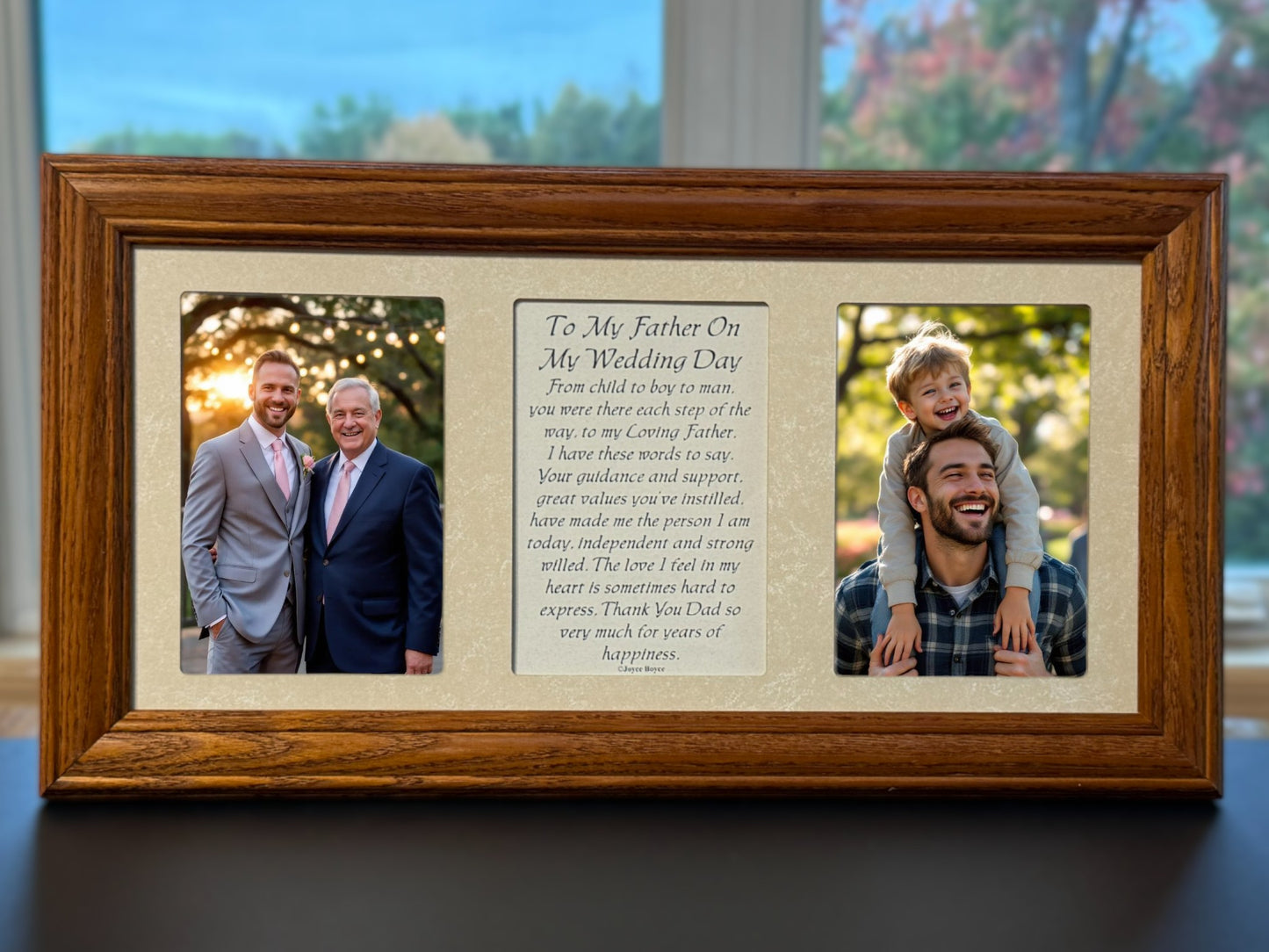 Father of the Groom Photo Frame Poem | To My Father On My Wedding Day