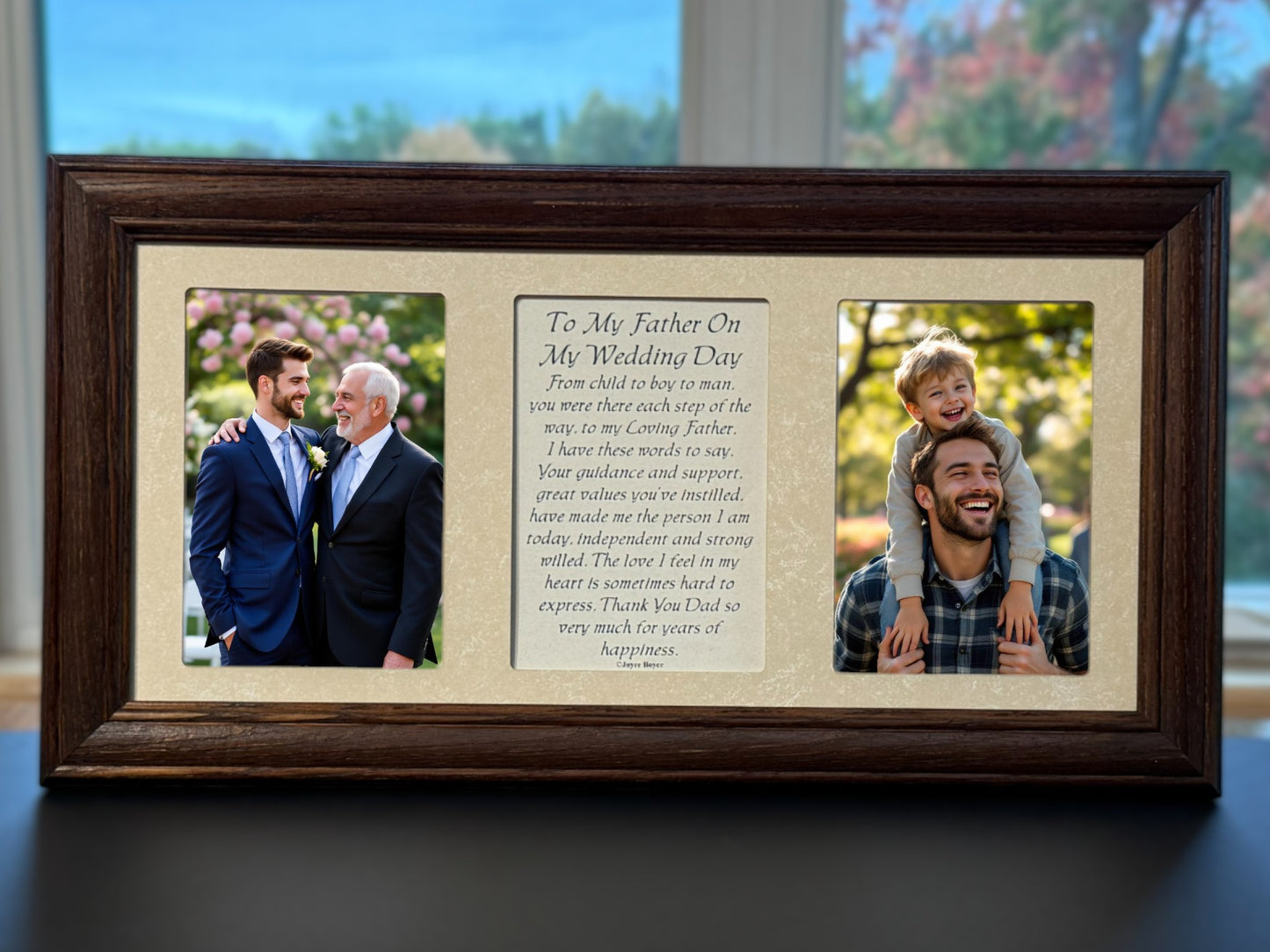 Father of the Groom Photo Frame Poem | To My Father On My Wedding Day