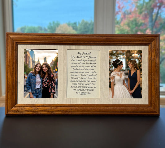Wedding Picture Frame with Poetry | My Friend, My Maid of Honor