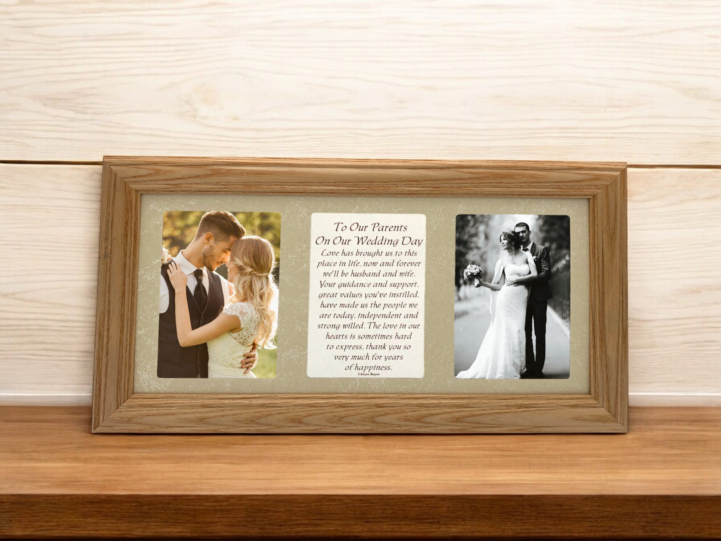 Wedding Frame for Parents Poetry | To Our Parents On Our Wedding Day