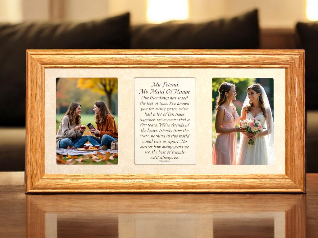 Wedding Picture Frame with Poetry | My Friend, My Maid of Honor