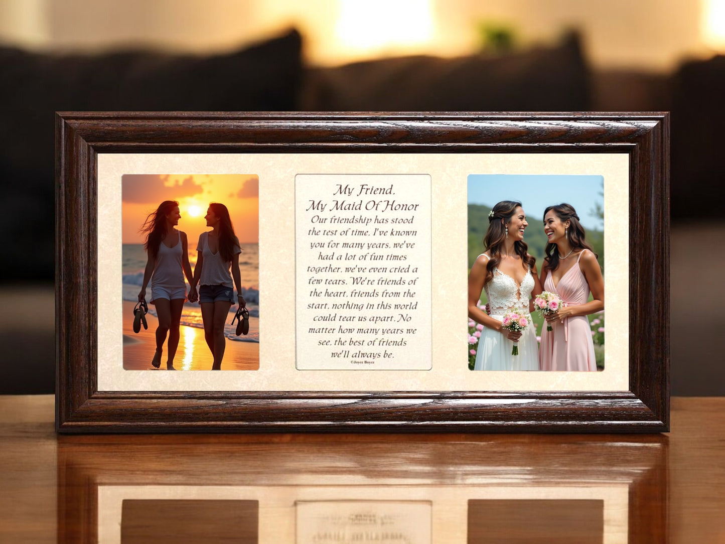 Wedding Picture Frame with Poetry | My Friend, My Maid of Honor