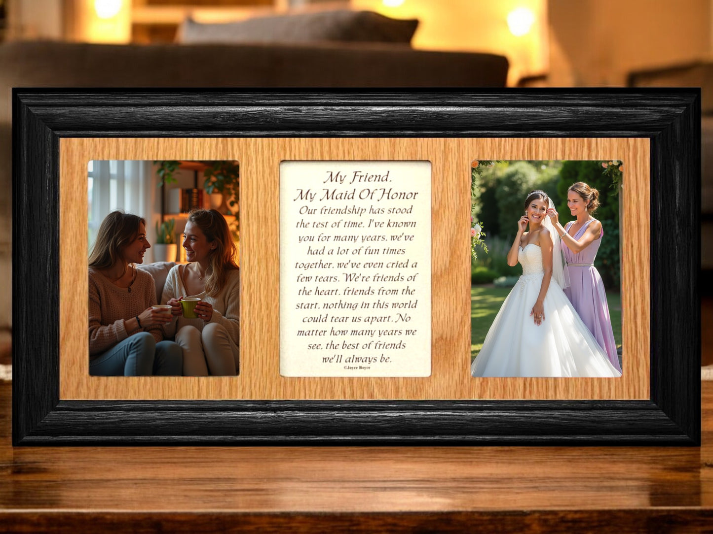 Wedding Picture Frame with Poetry | My Friend, My Maid of Honor