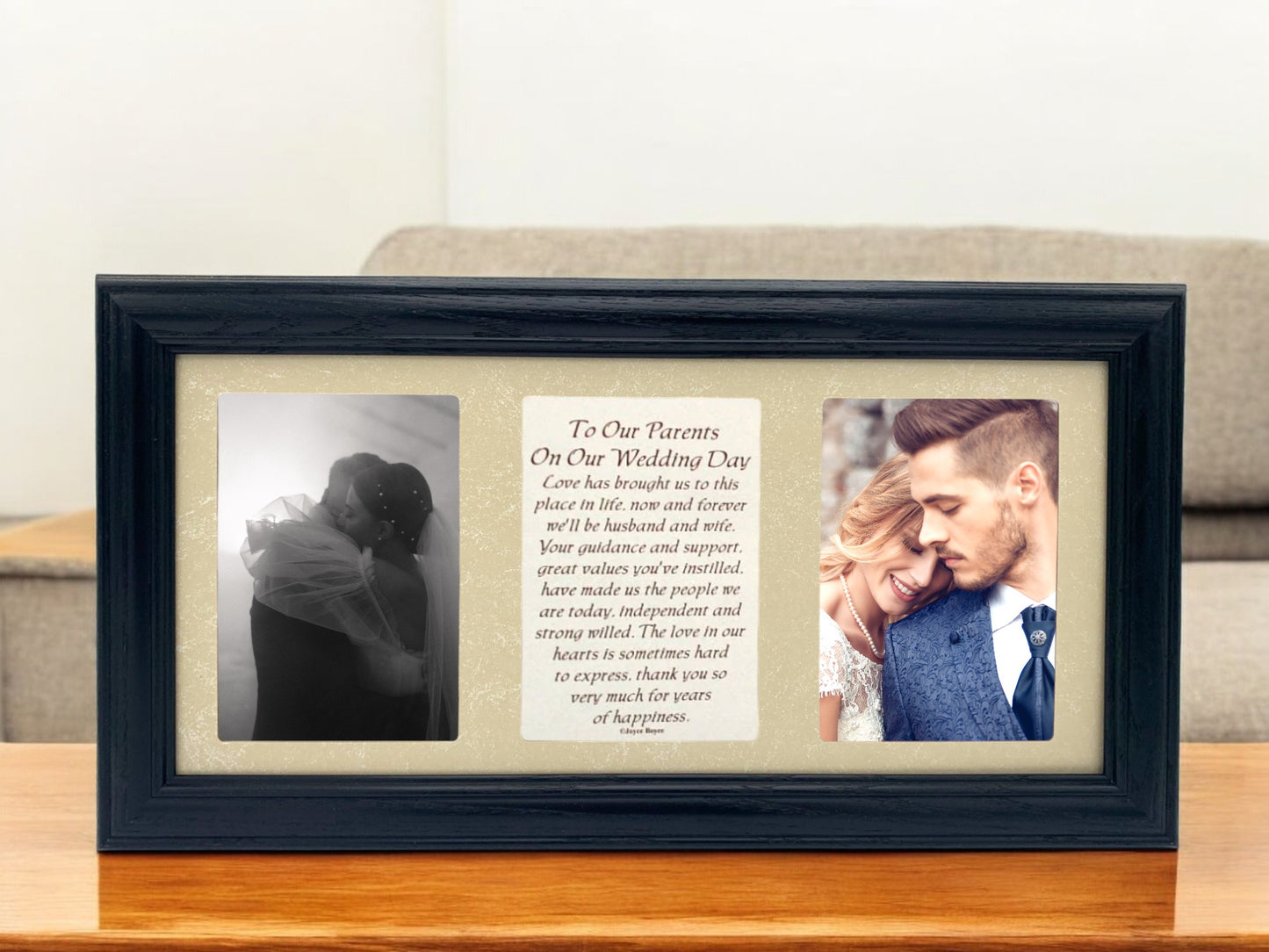 Wedding Frame for Parents Poetry | To Our Parents On Our Wedding Day