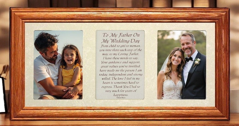 Father of the Bride Picture Frame | To My Father On My Wedding Day