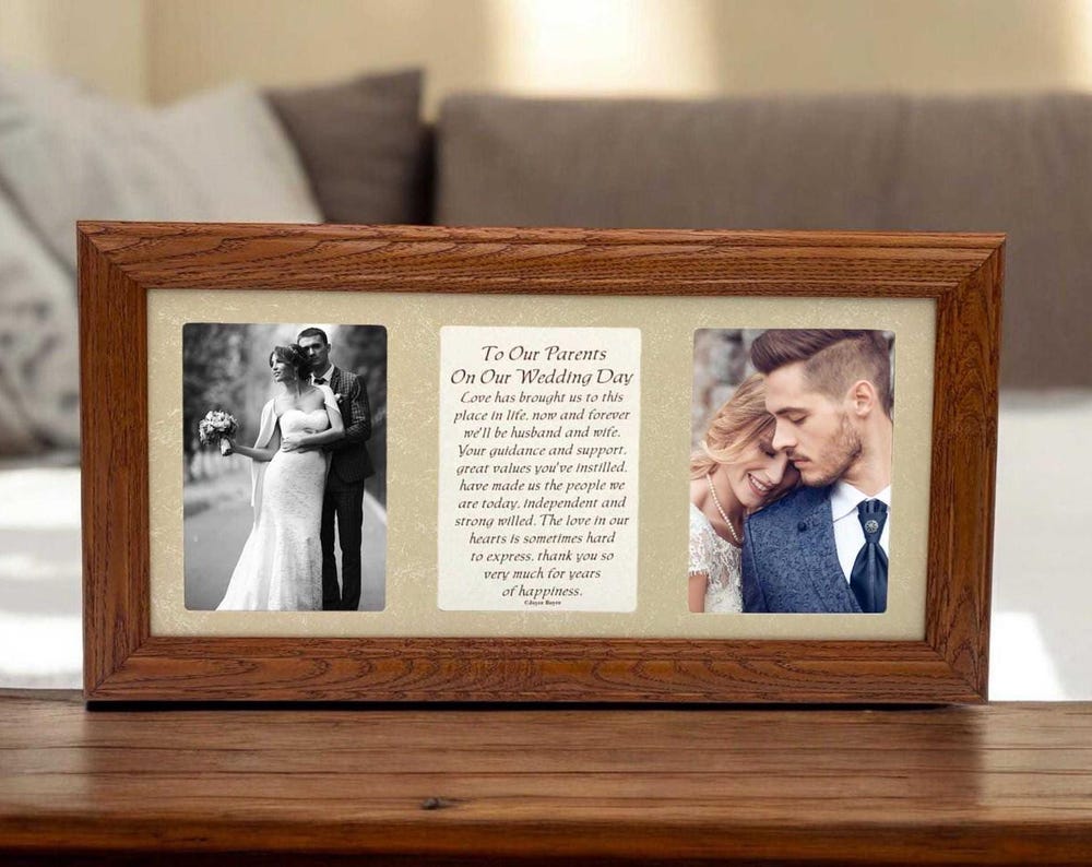Wedding Frame for Parents Poetry | To Our Parents On Our Wedding Day