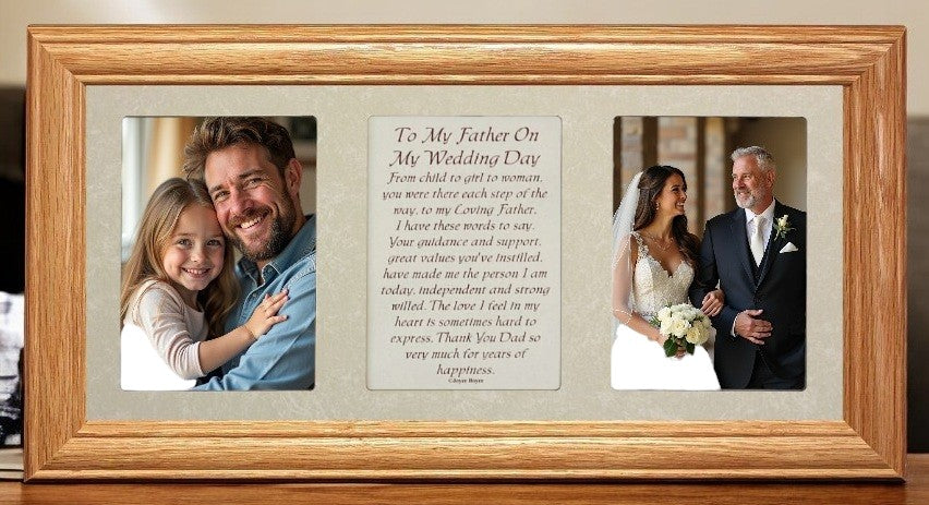 Father of the Bride Picture Frame | To My Father On My Wedding Day