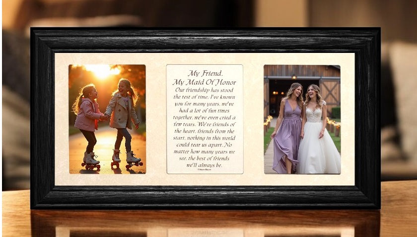 Wedding Picture Frame with Poetry | My Friend, My Maid of Honor