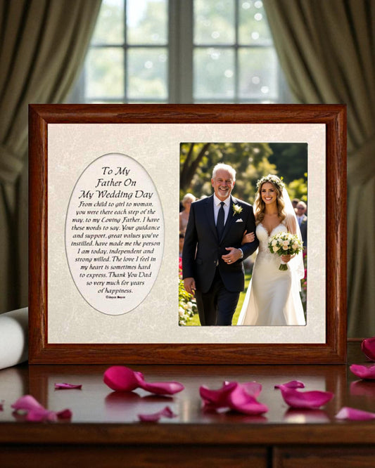Parent Wedding Frame Oval | To My Parents On My Wedding Day Bride