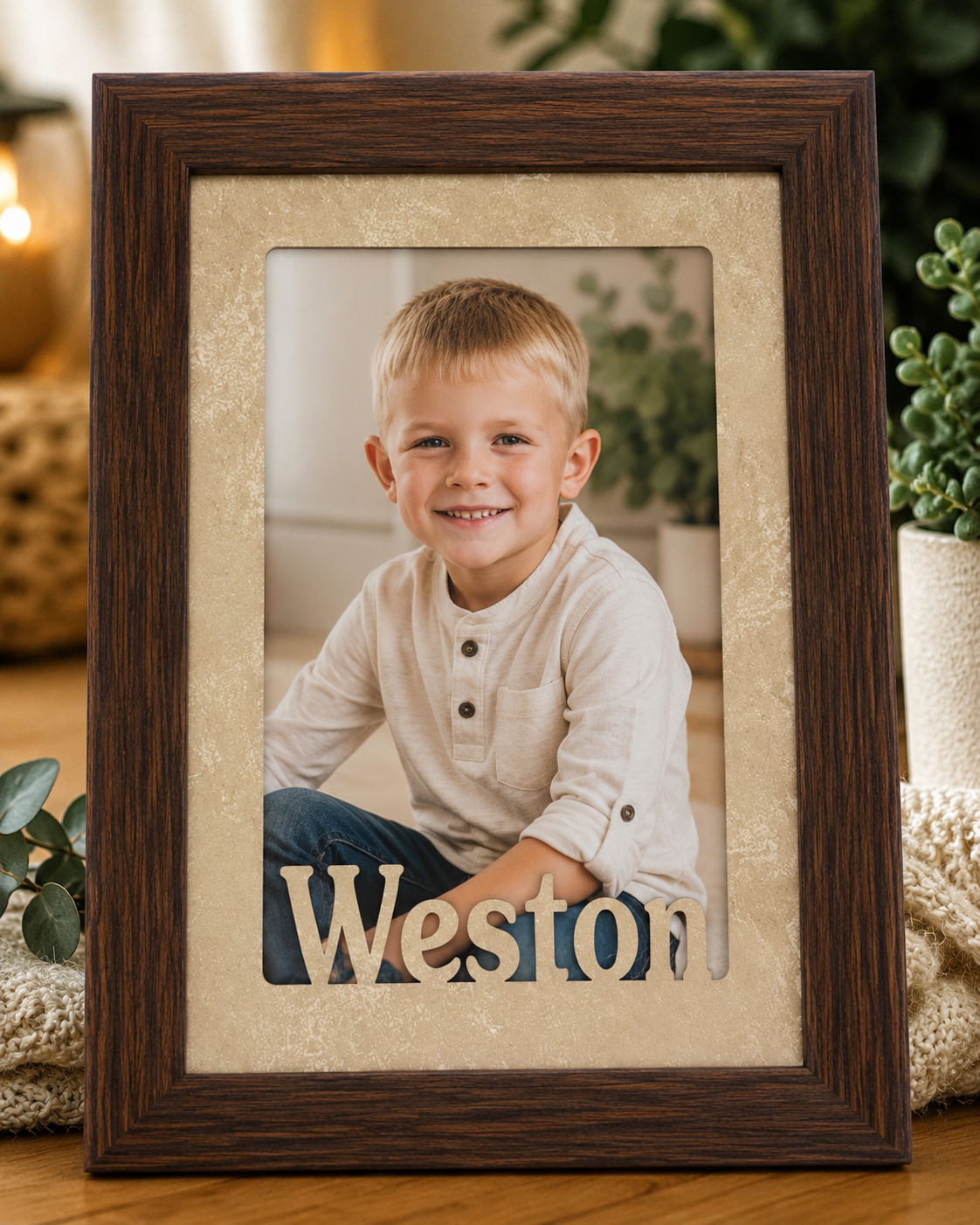 Personalized Picture Frame | Custom Name Display | Many sizes & colors!