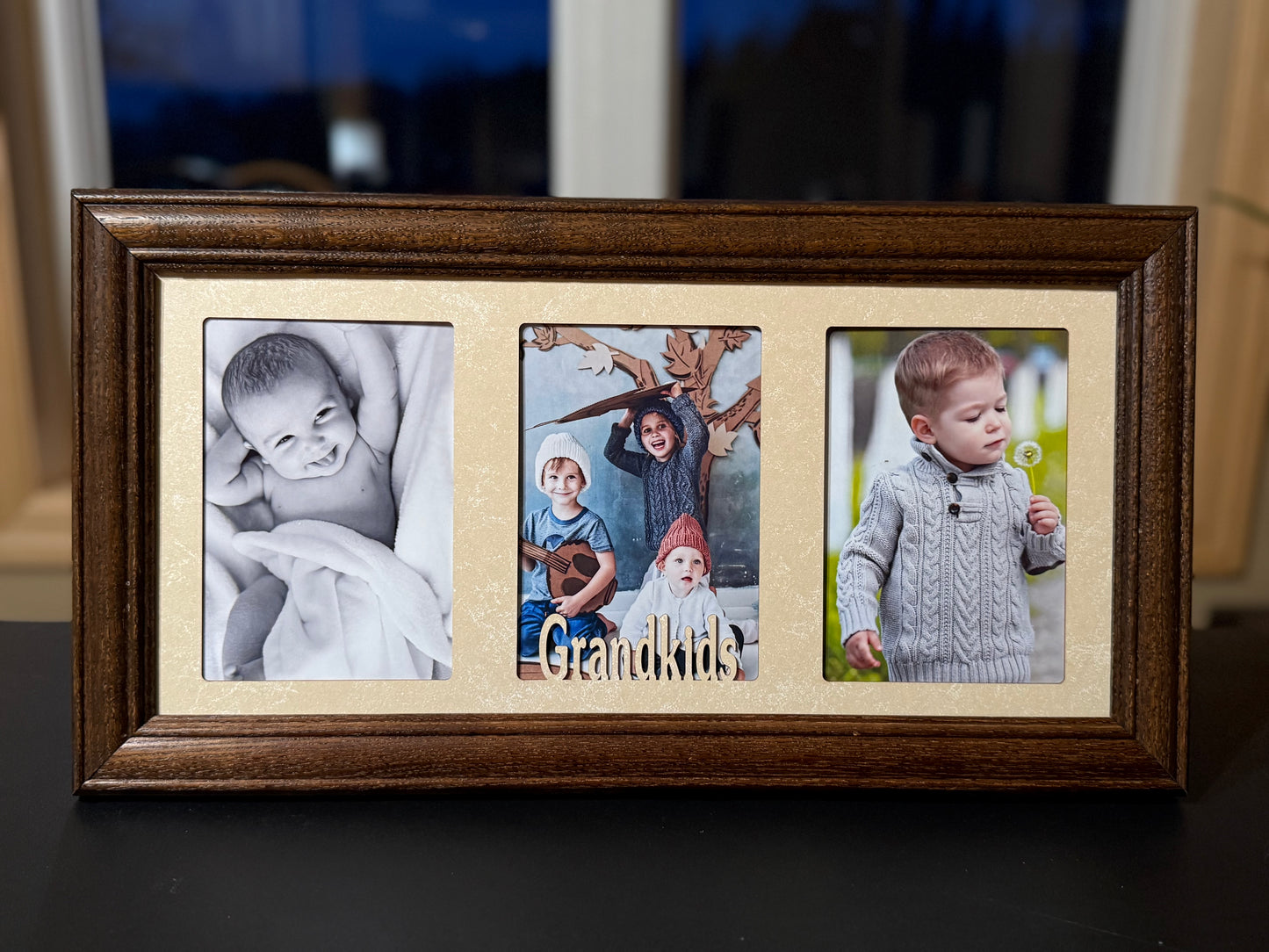 Grandkids Picture Frame | Collage for Grandparents | Grandchildren Photo Display