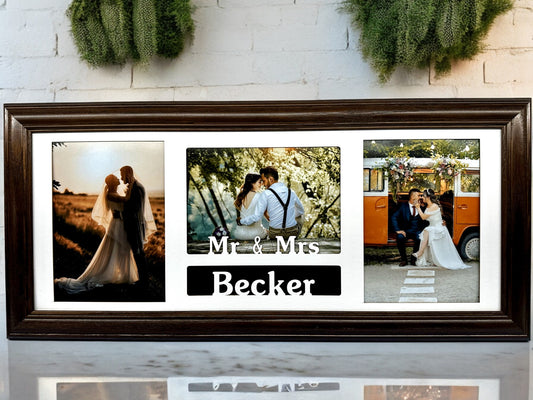 Personalized Wedding Frame | Mr & Mrs Couples Last Name