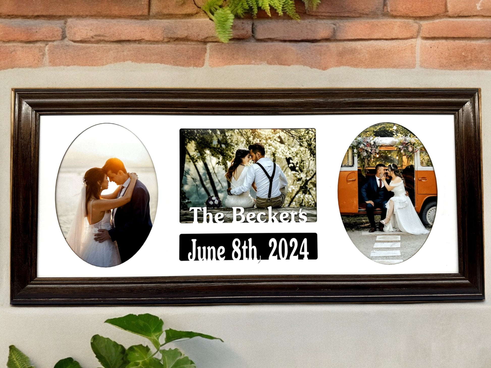 Personalized Wedding Frame | Couples Last Name & Wed Date