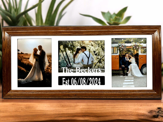 Personalized Wedding Frame | Couples Last Name & Wed Date