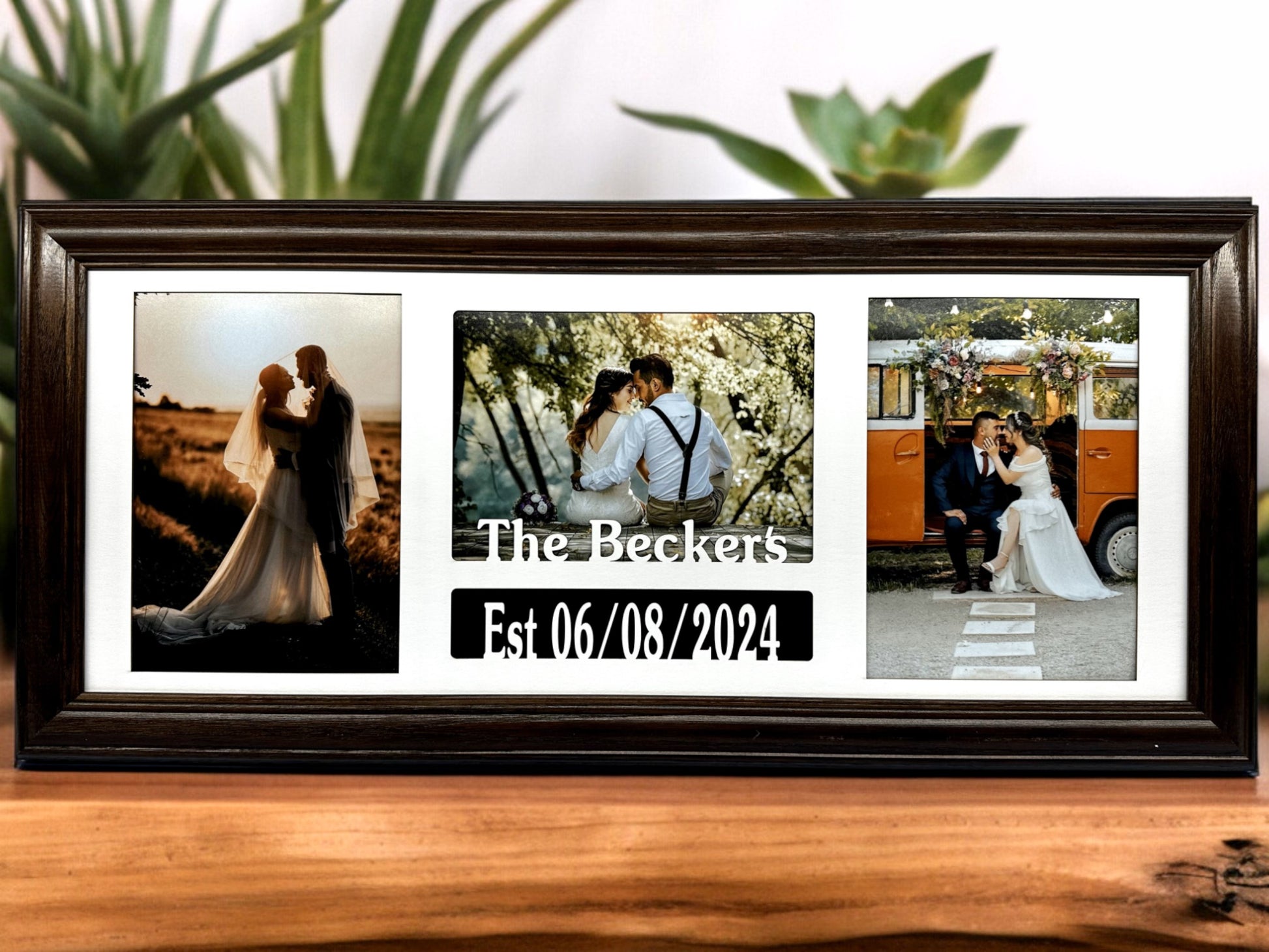Personalized Wedding Frame | Couples Last Name & Wed Date