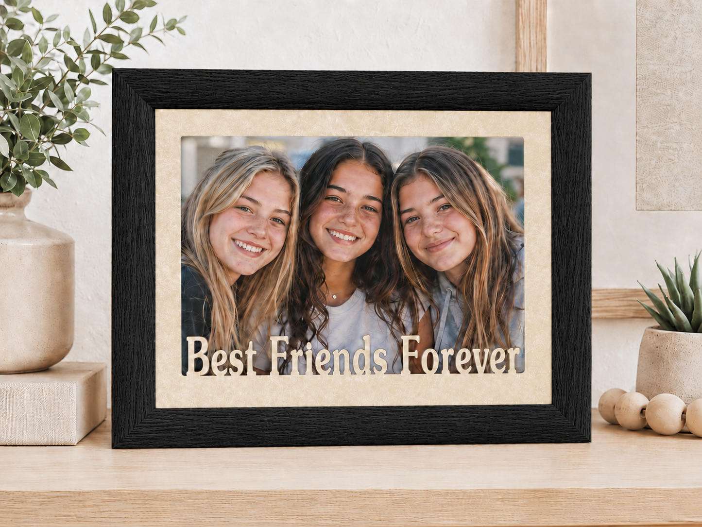 Friend Picture Frame | Best Friends Forever, Besties & Me & My Buddy | Personalized Friendship Gift