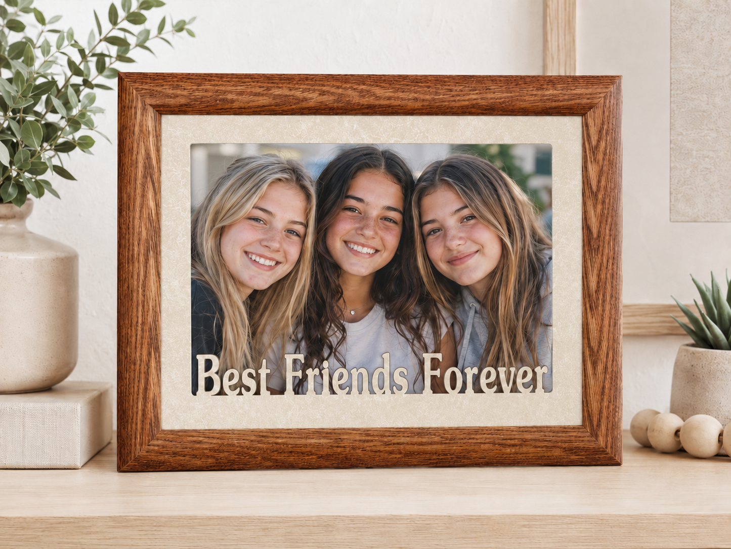 Friend Picture Frame | Best Friends Forever, Besties & Me & My Buddy | Personalized Friendship Gift