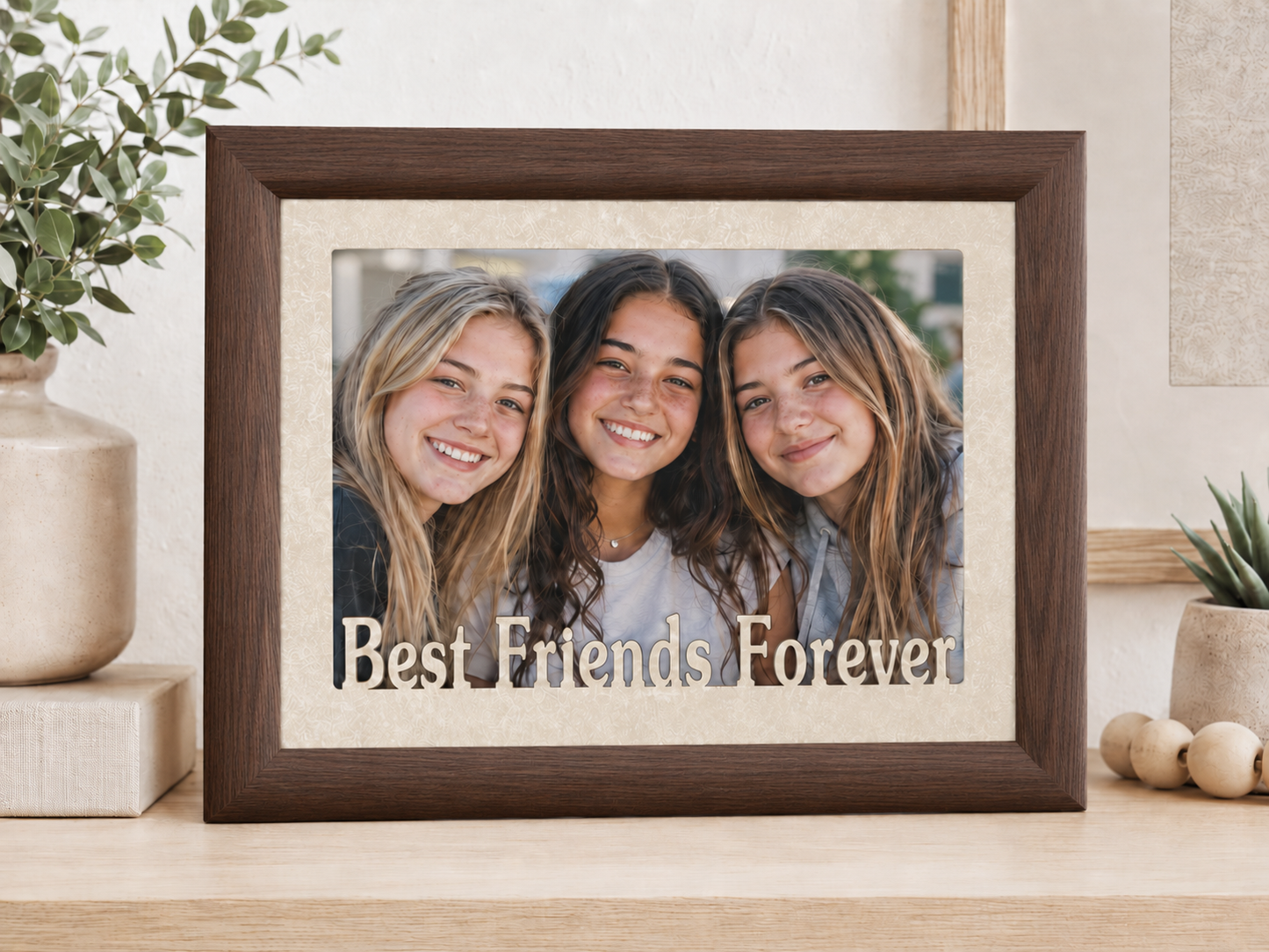 Friend Picture Frame | Best Friends Forever, Besties & Me & My Buddy | Personalized Friendship Gift
