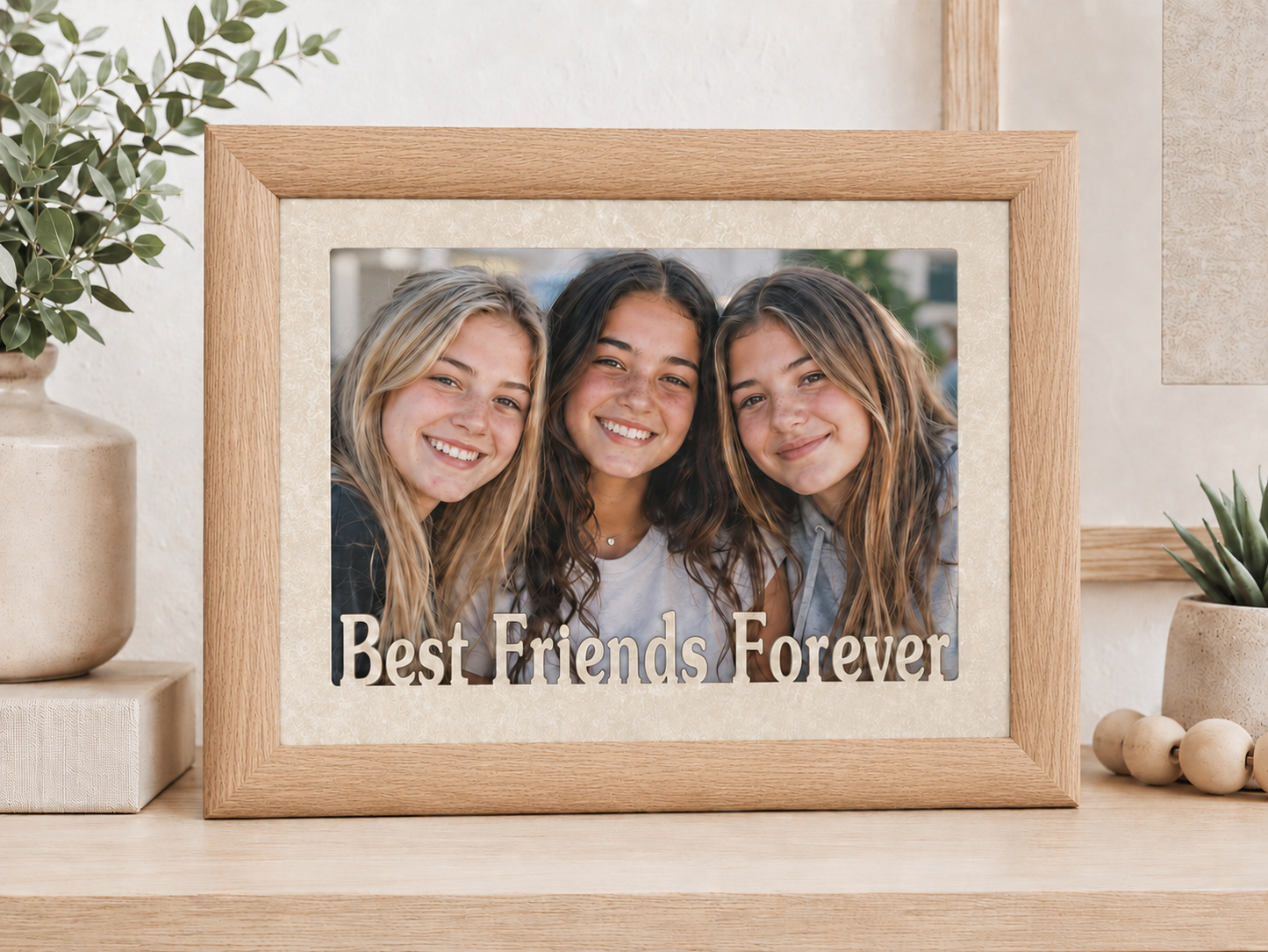 Friend Picture Frame | Best Friends Forever, Besties & Me & My Buddy | Personalized Friendship Gift