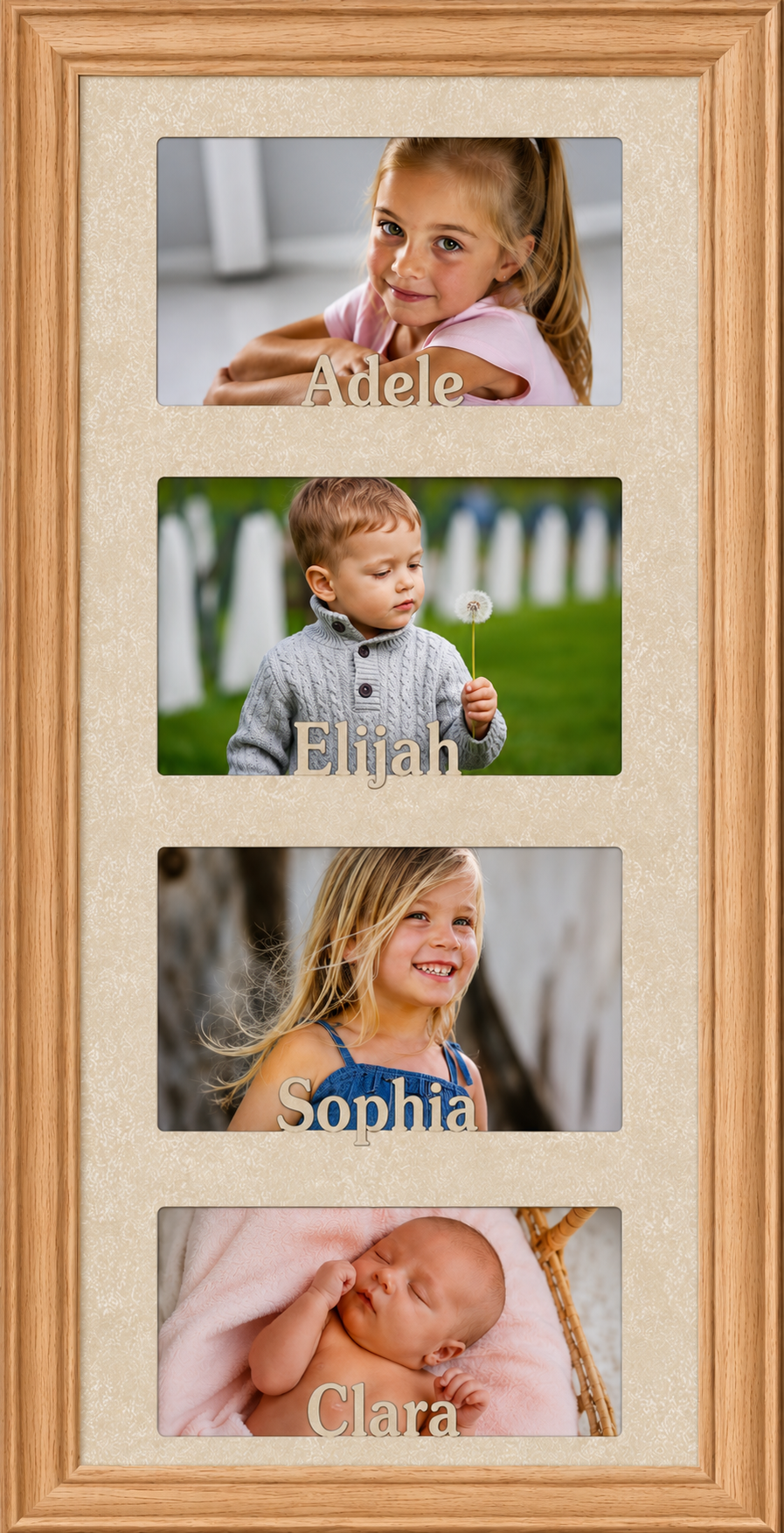Personalized Collage Frame | Double, Triple & Quad Photo Display
