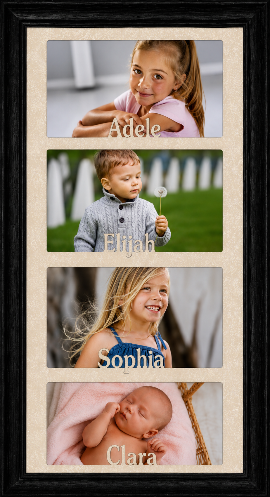 Personalized Collage Frame | Double, Triple & Quad Photo Display