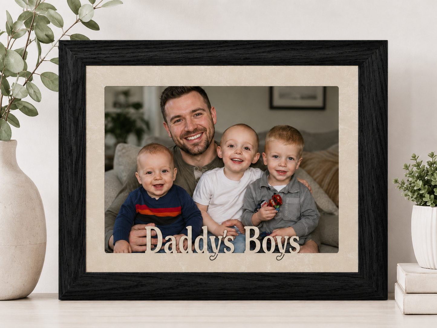 Dad Picture Frame | Daddy's Girl or Daddy's Boy | Personalized Father Gift | Multiple Photo Sizes