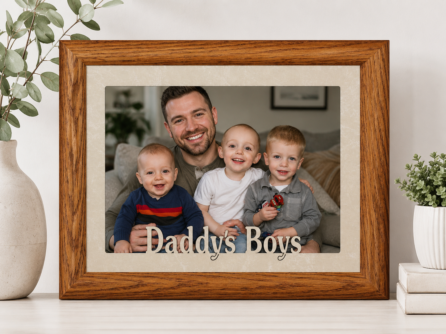Dad Picture Frame | Daddy's Girl or Daddy's Boy | Personalized Father Gift | Multiple Photo Sizes
