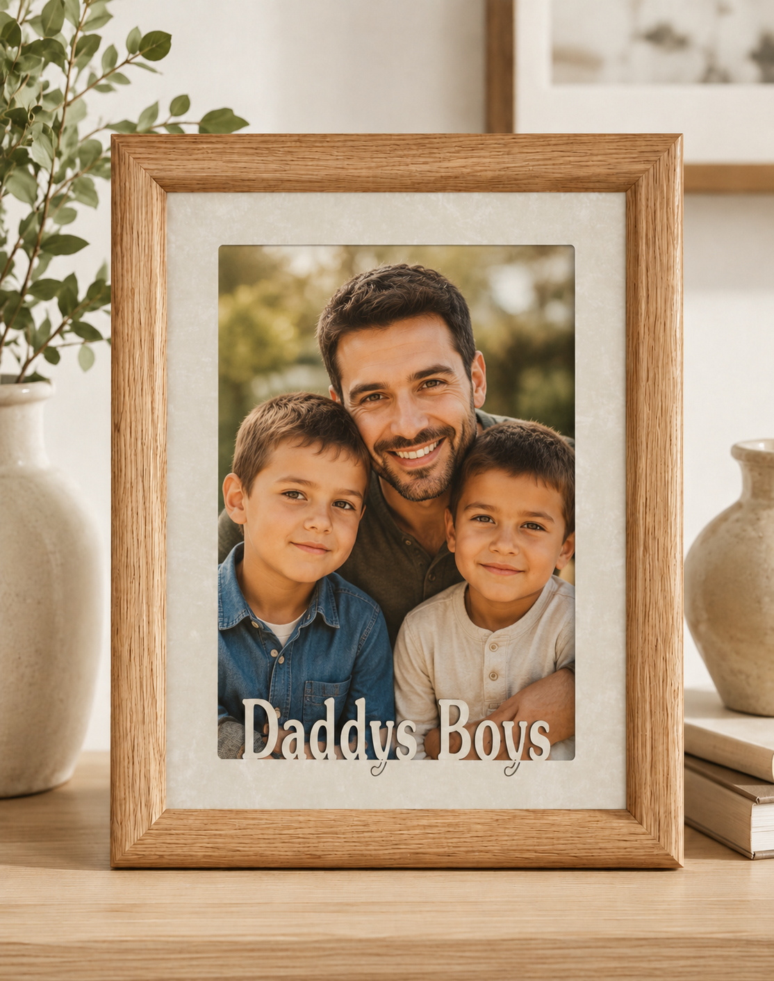 Dad Picture Frame | Daddy's Girl or Daddy's Boy | Personalized Father Gift | Multiple Photo Sizes
