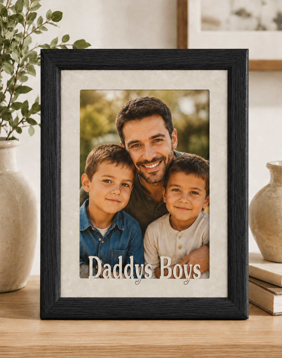Dad Picture Frame | Daddy's Girl or Daddy's Boy | Personalized Father Gift | Multiple Photo Sizes