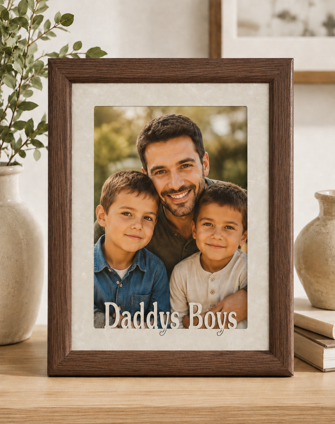 Dad Picture Frame | Daddy's Girl or Daddy's Boy | Personalized Father Gift | Multiple Photo Sizes