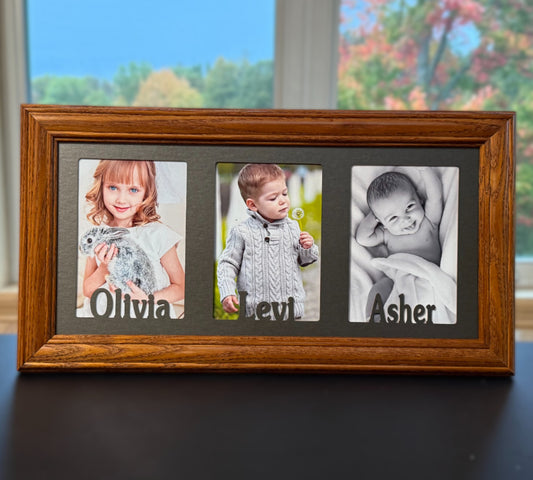 Personalized Collage Frame | Double, Triple & Quad Photo Display